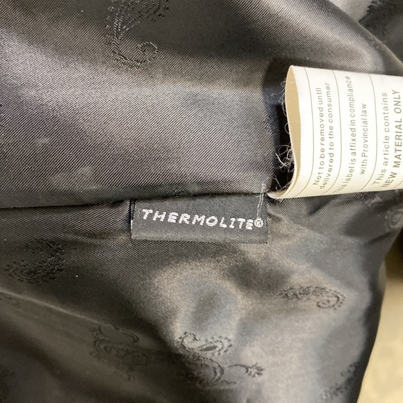 SOLD Danier black leather coat - Picture 5 of 11